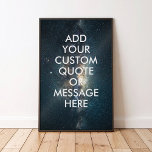 Erstellen Sie Ihr eigenes Angebot Poster<br><div class="desc">Entwerfen Sie Ihre eigene,  maßgeschneiderte Poster-Wandkunst und personalisieren Sie diesen Plakatdruck mit modernster minimalistischer Typografie und dem Raum mit dem Sternenhimmel.</div>