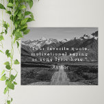 Erstellen Sie Ihr eigenes Angebot Poster<br><div class="desc">Erstellen Sie Ihre eigene,  individuelle Poster-Wandkunst,  die Ihr motivierend Zitat oder Ihren eigenen Text in minimalistischer Schrift auf schwarz-weißem Foto-Hintergrund zeigt.</div>