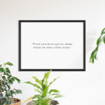 Erstellen Sie Ihr eigenes Angebot Poster<br><div class="desc">Erstellen Sie Ihre eigene,  maßgeschneiderte Poster-Wandkunst mit minimalistischer Typografie.</div>