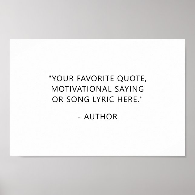 Erstellen Sie Ihr eigenes Angebot Poster (Vorne)