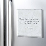 Erstellen Sie Ihr eigenes Angebot Steinmagnet<br><div class="desc">Erstellen Sie Ihren eigenen Anführungssteinzelmagneten. Funktioniert mit minimalistischer Schrift-Typografie.</div>