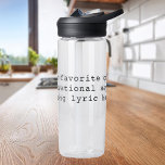 Erstellen Sie Ihr eigenes Angebot Trinkflasche<br><div class="desc">Erstellen Sie Ihre eigene Wasserflasche für Anführungszeichen. Großartiges personalisiertes Geschenk einfach Ihren eigenen Text hinzufügen. Funktioniert mit minimalistischer Schrift-Typografie.</div>