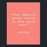 Erstellen Sie Ihr eigenes Angebotsposter Poster<br><div class="desc">Erstellen Sie Ihre eigene,  maßgeschneiderte Poster-Wandkunst mit minimalistischer Schrift.</div>