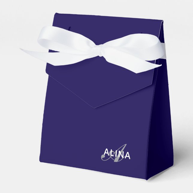 Erstellen Sie Ihr eigenes angepasstes Monogramm Fa Geschenkschachtel (Vorderseite)