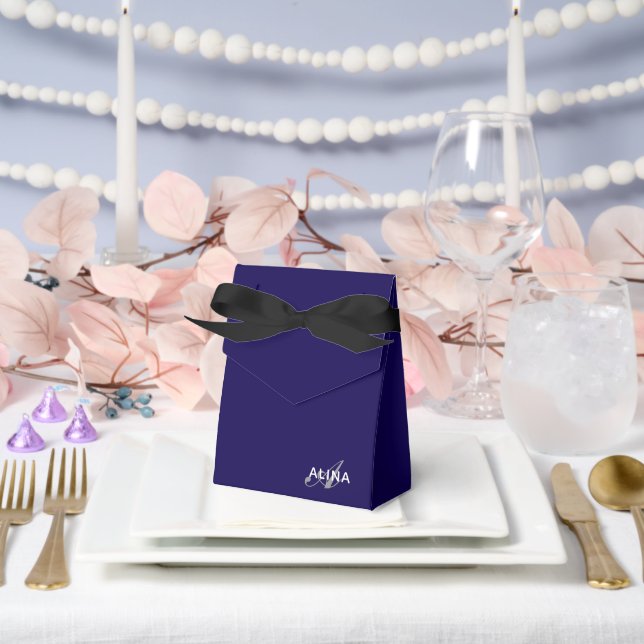 Erstellen Sie Ihr eigenes angepasstes Monogramm Fa Geschenkschachtel (Hochzeit)