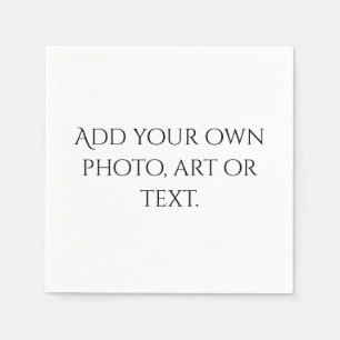 Erstellen Sie Ihr eigenes Baby Brautparty Party Serviette