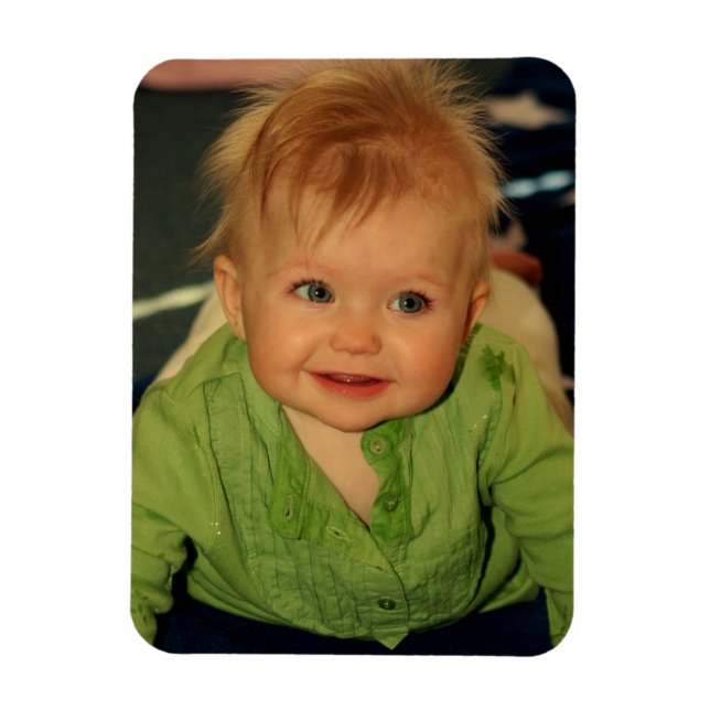 Erstellen Sie Ihr eigenes Baby Foto Magnet Keepake (Vertikal)