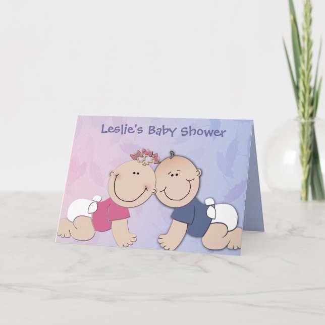 Erstellen Sie Ihr eigenes Babyduschdesign Einladung (Vorderseite)