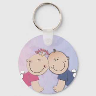 Erstellen Sie Ihr eigenes Babyduschdesign Schlüsselanhänger