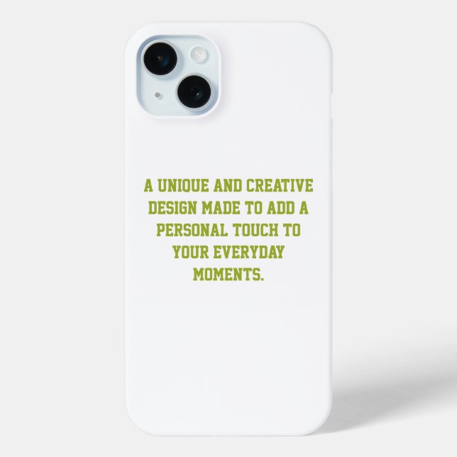 Erstellen Sie Ihr eigenes Barely There iPhone 15 P Case-Mate iPhone Hülle (Rückseite)