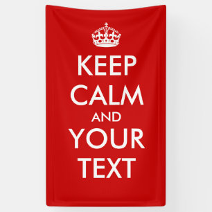Erstellen Sie Ihr eigenes "Behalt Calm & Carry On" Banner