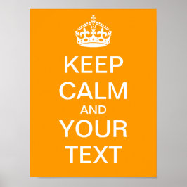 Erstellen Sie Ihr eigenes "Behalt Ruhe & Carry On" Poster