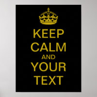 Erstellen Sie Ihr eigenes "Behalten Ruhe" Poster (