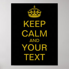 Erstellen Sie Ihr eigenes "Behalten Ruhe" Poster (