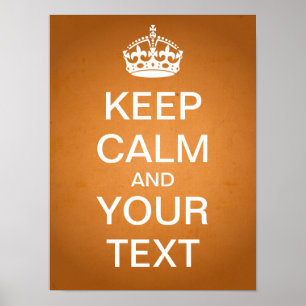 Erstellen Sie Ihr eigenes "Behalten Ruhe" Poster (