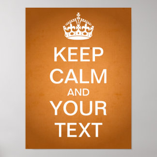 Erstellen Sie Ihr eigenes "Behalten Ruhe" Poster (