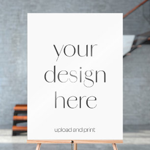 Erstellen Sie Ihr eigenes benutzerdefiniertes 18x2 Acrylschild