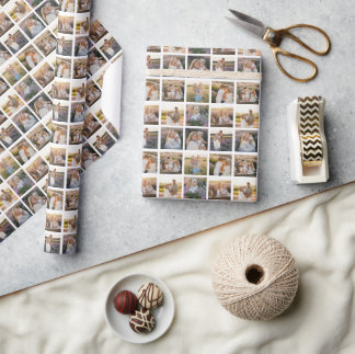 Erstellen Sie Ihr eigenes benutzerdefiniertes 9-Fo Geschenkpapier