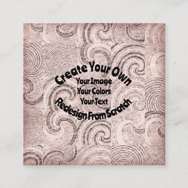 Erstellen Sie Ihr eigenes benutzerdefiniertes Desi Quadratische Visitenkarte (Vorderseite)