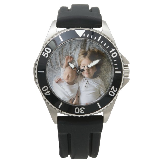 Erstellen Sie Ihr eigenes benutzerdefiniertes Foto Armbanduhr (Vorderseite)
