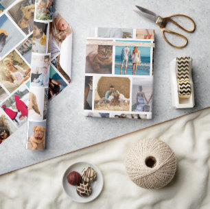 Erstellen Sie Ihr eigenes benutzerdefiniertes Foto Geschenkpapier