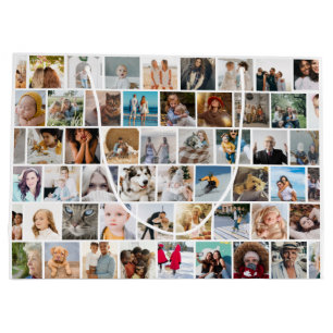 Erstellen Sie Ihr eigenes benutzerdefiniertes Foto Große Geschenktüte