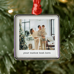 Erstellen Sie Ihr eigenes benutzerdefiniertes Foto Ornament Aus Metall