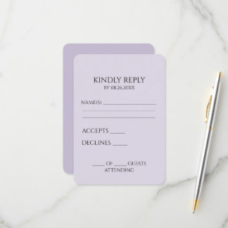 Erstellen Sie Ihr eigenes benutzerdefiniertes Mini RSVP Karte