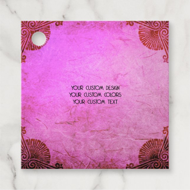 Erstellen Sie Ihr eigenes benutzerdefiniertes Pers Geschenkanhänger (Vorderseite)