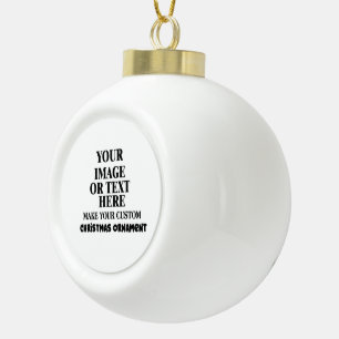 Erstellen Sie Ihr eigenes benutzerdefiniertes Pers Keramik Kugel-Ornament