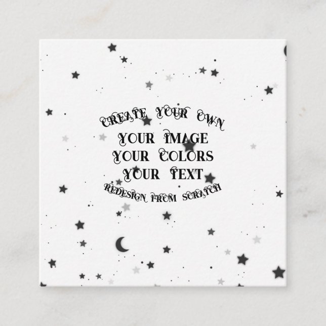 Erstellen Sie Ihr eigenes benutzerdefiniertes Pers Quadratische Visitenkarte (Vorderseite)