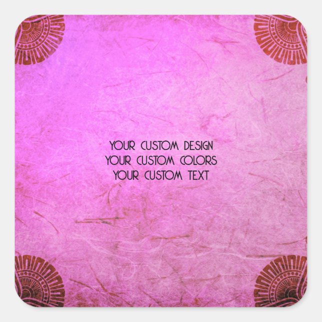 Erstellen Sie Ihr eigenes benutzerdefiniertes Pers Quadratischer Aufkleber (Vorderseite)