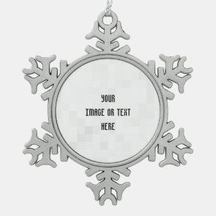 Erstellen Sie Ihr eigenes benutzerdefiniertes Pers Schneeflocken Zinn-Ornament