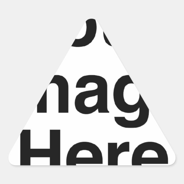 Erstellen Sie Ihr eigenes benutzerdefiniertes Prod Dreieckiger Aufkleber (Vorderseite)