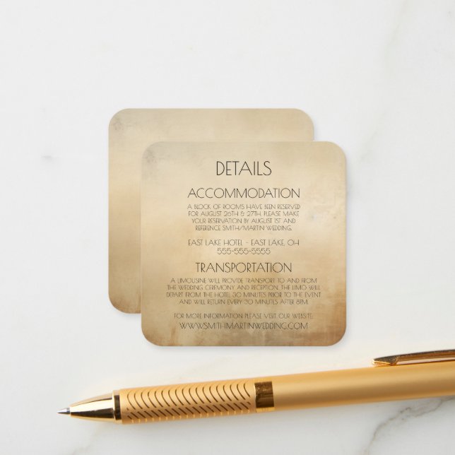 Erstellen Sie Ihr eigenes benutzerdefiniertes Sepi Begleitkarte (Vorderseite/Rückseite Beispiel)