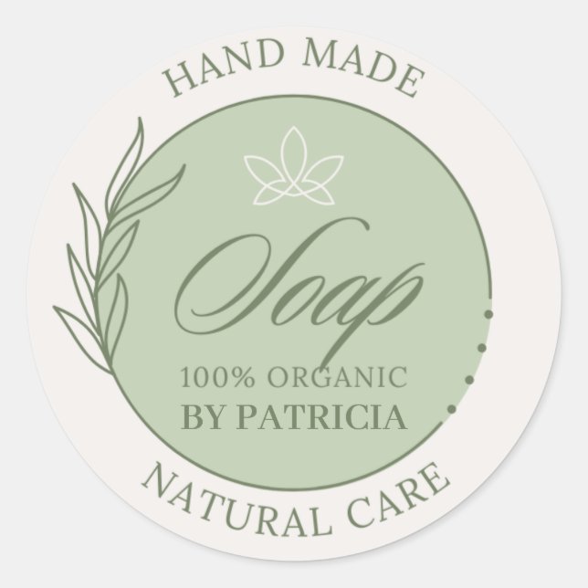 Erstellen Sie Ihr eigenes benutzerdefiniertes Soy  Runder Aufkleber (Vorderseite)