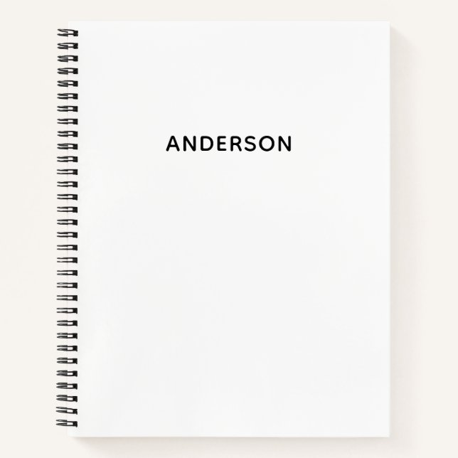 Erstellen Sie Ihr eigenes benutzerdefiniertes Spir Notizbuch (Vorderseite)