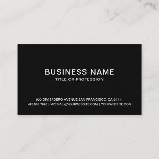 Erstellen Sie Ihr eigenes Berufliches, einfaches S Visitenkarte