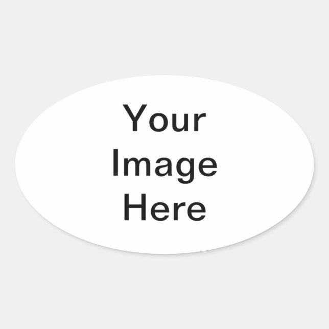 Erstellen Sie Ihr eigenes Bespoke-Produkt Ovaler Aufkleber (Vorderseite)