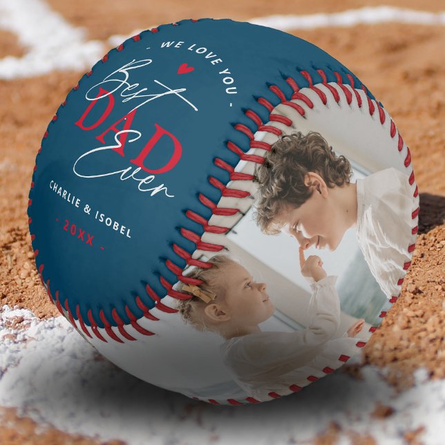Erstellen Sie Ihr eigenes "Bester Vater je" 2 Foto Baseball (Von Creator hochgeladen)
