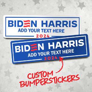 Erstellen Sie Ihr eigenes Biden Harris 2024 Autoaufkleber