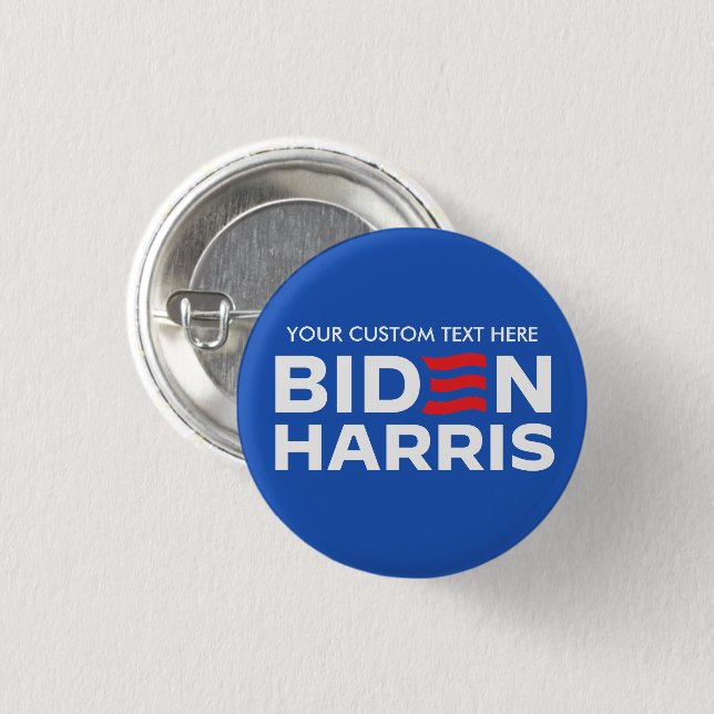 Erstellen Sie Ihr eigenes Biden Harris 2024 Button (Vorne & Hinten)