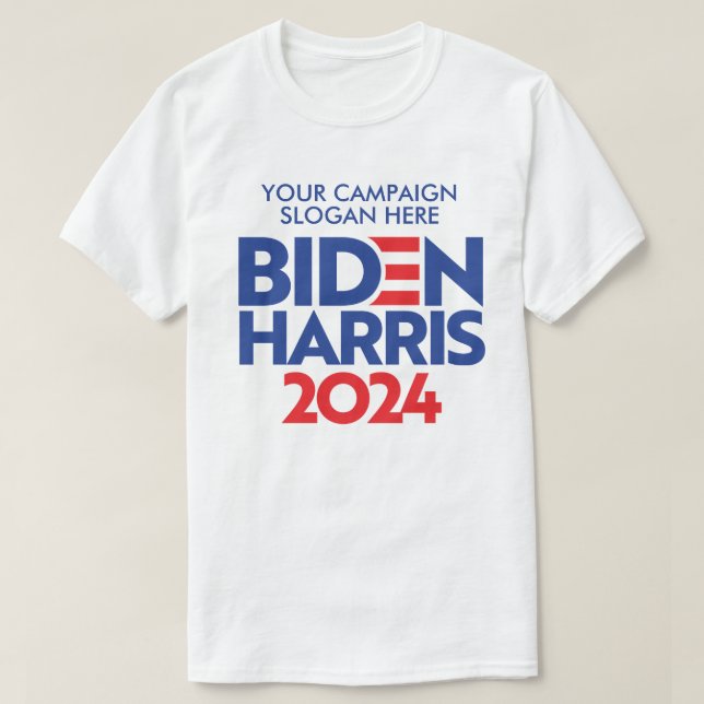 Erstellen Sie Ihr eigenes Biden Harris 2024-Wahlmo T-Shirt (Design vorne)