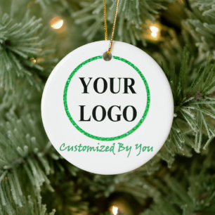 Erstellen Sie Ihr eigenes Bild FÜGEN SIE IHR LOGO Keramik Ornament