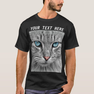Erstellen Sie Ihr eigenes Bild Pet Foto Tierkatze T-Shirt