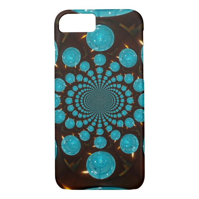 Erstellen Sie Ihr eigenes blaues Licht Kaleidoskop Case-Mate iPhone Hülle (Rückseite)