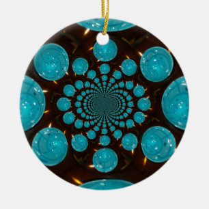 Erstellen Sie Ihr eigenes blaues Licht Kaleidoskop Keramik Ornament