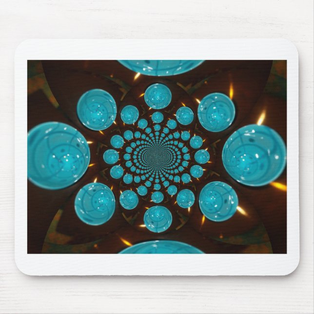 Erstellen Sie Ihr eigenes blaues Licht Kaleidoskop Mousepad (Vorne)