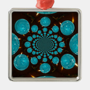 Erstellen Sie Ihr eigenes blaues Licht Kaleidoskop Ornament Aus Metall