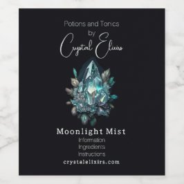 Erstellen Sie Ihr eigenes Blue Crystals Apotheke-L Weinetikett